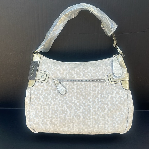 New Guess White and Gold Women's Bag - Picture 3 of 8